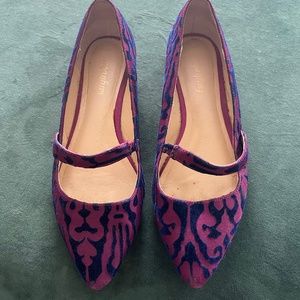 Velvet Anthropologie Mary Janes